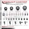 Service Caster 4'' SS Black Poly Swivel 1-1/8'' Expanding Stem Caster with Brake SCC-SSEX20S414-PPUB-BLK-TLB-118 - alternate 2
